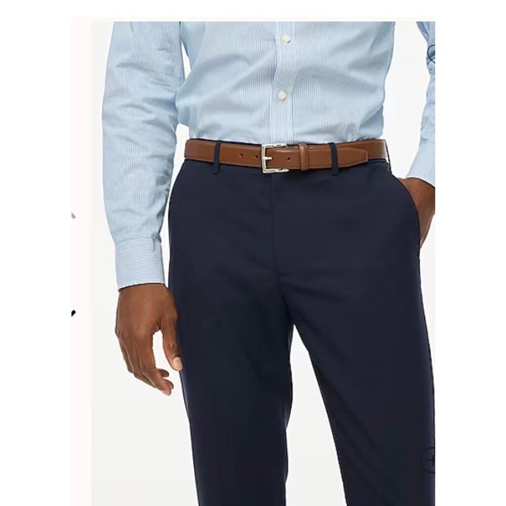 J.Crew Mens Thompson Pant Size 29x32 Navy Blue Wool Blend Four Season NWT #571 - Picture 4 of 4